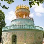 Joana Vasconcelos' 12-Meter "Wedding Cake" Pavilion Towers Over English Estate