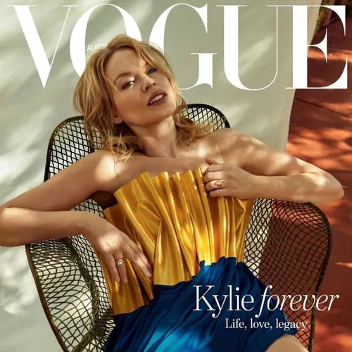 Kylie Minogue Graces the October Cover of Australian Vogue with "Tension" Album Release
