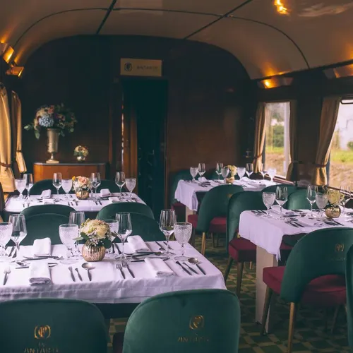 The Legendary Red-Blue Presidential Train Embarks from Porto's São Bento Station