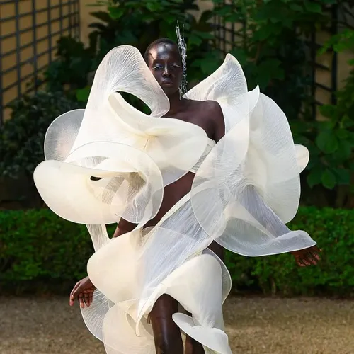 Iris Van Herpen Showcases Tech Couture at a Blooming Parisian Garden