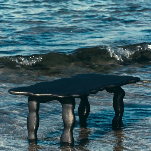 Anna Maria Ofstedal Eng's Sculptural Aluminum Table for Ferm Living Inspired by Natural Forms