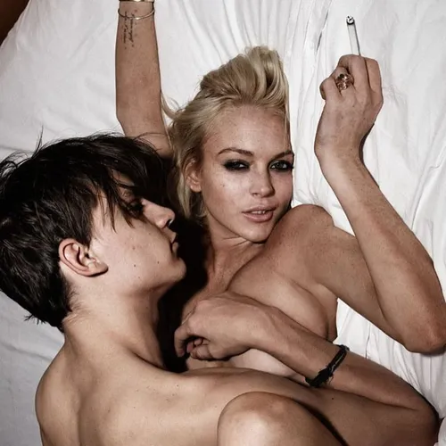 Lindsay Lohan Channels Kate Moss in Muse Magazine’s 2009 Heroin Chic Revival