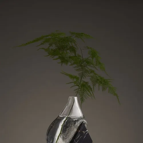 Studio E.O's 'Melted' Vases: A Captivating Interplay of Stone and Glass