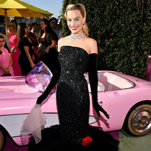 Margo Robbie Shines in Schiaparelli Couture at the Barbie Premiere in Los Angeles